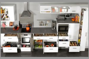 Để sản xuất 1 tủ bếp cần những gì? Các loại phụ kiện tủ bếp?