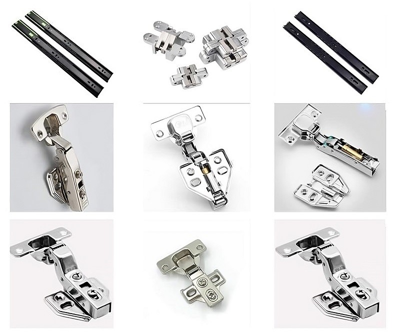 Phụ kiện bản lề nội thất.